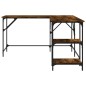 vidaXL Schreibtisch Räuchereiche 139x139x75 cm Holzwerkstoff vidaXL Schreibtisch Räuchereiche 139x139x75 cm Holzwerkstoff