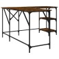 vidaXL Schreibtisch Räuchereiche 139x139x75 cm Holzwerkstoff vidaXL Schreibtisch Räuchereiche 139x139x75 cm Holzwerkstoff