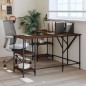 vidaXL Schreibtisch Braun Eichen-Optik 139x139x75 cm Holzwerkstoff vidaXL Schreibtisch Braun Eichen-Optik 139x139x75 cm Holzwerkstoff