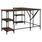 vidaXL Schreibtisch Braun Eichen-Optik 139x139x75 cm Holzwerkstoff vidaXL Schreibtisch Braun Eichen-Optik 139x139x75 cm Holzwerkstoff