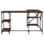 vidaXL Schreibtisch Braun Eichen-Optik 139x139x75 cm Holzwerkstoff vidaXL Schreibtisch Braun Eichen-Optik 139x139x75 cm Holzwerkstoff