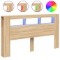 vidaXL LED-Kopfteil Sonoma Eiche 180x18,5x103,5 cm Holzwerkstoff vidaXL LED-Kopfteil Sonoma Eiche 180x18,5x103,5 cm Holzwerkstoff
