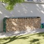 vidaXL Kaminholzunterstand Grün 300x45x100 cm Verzinkter Stahl vidaXL Kaminholzunterstand Grün 300x45x100 cm Verzinkter Stahl