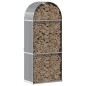 vidaXL Kaminholzunterstand Hellgrau 80x45x190 cm Verzinkter Stahl vidaXL Kaminholzunterstand Hellgrau 80x45x190 cm Verzinkter Stahl