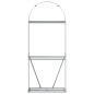 vidaXL Kaminholzunterstand Hellgrau 80x45x190 cm Verzinkter Stahl vidaXL Kaminholzunterstand Hellgrau 80x45x190 cm Verzinkter Stahl