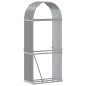 vidaXL Kaminholzunterstand Hellgrau 80x45x190 cm Verzinkter Stahl vidaXL Kaminholzunterstand Hellgrau 80x45x190 cm Verzinkter Stahl