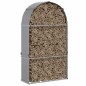 vidaXL Kaminholzunterstand Hellgrau 120x45x210 cm Verzinkter Stahl vidaXL Kaminholzunterstand Hellgrau 120x45x210 cm Verzinkter Stahl