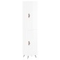 Highboard Hochglanz-Weiß 34,5x34x180 cm Holzwerkstoff Highboard Hochglanz-Weiß 34,5x34x180 cm Holzwerkstoff