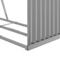 vidaXL Kaminholzunterstand Hellgrau 120x45x210 cm Verzinkter Stahl vidaXL Kaminholzunterstand Hellgrau 120x45x210 cm Verzinkter Stahl