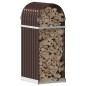 vidaXL Kaminholzunterstand Braun 40x45x100 cm Verzinkter Stahl vidaXL Kaminholzunterstand Braun 40x45x100 cm Verzinkter Stahl