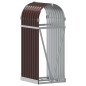 vidaXL Kaminholzunterstand Braun 40x45x100 cm Verzinkter Stahl vidaXL Kaminholzunterstand Braun 40x45x100 cm Verzinkter Stahl