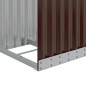vidaXL Kaminholzunterstand Braun 40x45x100 cm Verzinkter Stahl vidaXL Kaminholzunterstand Braun 40x45x100 cm Verzinkter Stahl