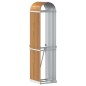vidaXL Kaminholzunterstand Hellbraun 40x45x170 cm Verzinkter Stahl vidaXL Kaminholzunterstand Hellbraun 40x45x170 cm Verzinkter Stahl