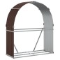 vidaXL Kaminholzunterstand Braun 120x45x140 cm Verzinkter Stahl vidaXL Kaminholzunterstand Braun 120x45x140 cm Verzinkter Stahl