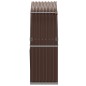 vidaXL Kaminholzunterstand Braun 120x45x140 cm Verzinkter Stahl vidaXL Kaminholzunterstand Braun 120x45x140 cm Verzinkter Stahl