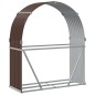 vidaXL Kaminholzunterstand Braun 120x45x140 cm Verzinkter Stahl vidaXL Kaminholzunterstand Braun 120x45x140 cm Verzinkter Stahl