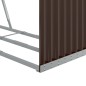 vidaXL Kaminholzunterstand Braun 120x45x140 cm Verzinkter Stahl vidaXL Kaminholzunterstand Braun 120x45x140 cm Verzinkter Stahl