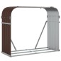vidaXL Kaminholzunterstand Braun 120x45x100 cm Verzinkter Stahl vidaXL Kaminholzunterstand Braun 120x45x100 cm Verzinkter Stahl