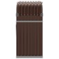 vidaXL Kaminholzunterstand Braun 120x45x100 cm Verzinkter Stahl vidaXL Kaminholzunterstand Braun 120x45x100 cm Verzinkter Stahl