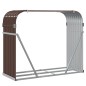 vidaXL Kaminholzunterstand Braun 120x45x100 cm Verzinkter Stahl vidaXL Kaminholzunterstand Braun 120x45x100 cm Verzinkter Stahl