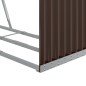 vidaXL Kaminholzunterstand Braun 120x45x100 cm Verzinkter Stahl vidaXL Kaminholzunterstand Braun 120x45x100 cm Verzinkter Stahl