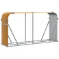 vidaXL Kaminholzunterstand Hellbraun 180x45x100 cm Verzinkter Stahl vidaXL Kaminholzunterstand Hellbraun 180x45x100 cm Verzinkter Stahl