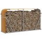 vidaXL Kaminholzunterstand Hellbraun 180x45x100 cm Verzinkter Stahl vidaXL Kaminholzunterstand Hellbraun 180x45x100 cm Verzinkter Stahl