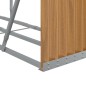 vidaXL Kaminholzunterstand Hellbraun 180x45x100 cm Verzinkter Stahl vidaXL Kaminholzunterstand Hellbraun 180x45x100 cm Verzinkter Stahl