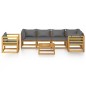vidaXL 7-tlg. Garten-Lounge-Set mit Auflagen Massivholz Akazie vidaXL 7-tlg. Garten-Lounge-Set mit Auflagen Massivholz Akazie
