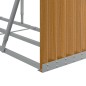 vidaXL Kaminholzunterstand Hellbraun 300x45x100 cm Verzinkter Stahl vidaXL Kaminholzunterstand Hellbraun 300x45x100 cm Verzinkter Stahl