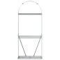 vidaXL Kaminholzunterstand Silbern 80x45x190 cm Verzinkter Stahl vidaXL Kaminholzunterstand Silbern 80x45x190 cm Verzinkter Stahl