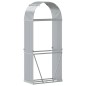vidaXL Kaminholzunterstand Silbern 80x45x190 cm Verzinkter Stahl vidaXL Kaminholzunterstand Silbern 80x45x190 cm Verzinkter Stahl