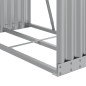 vidaXL Kaminholzunterstand Silbern 80x45x190 cm Verzinkter Stahl vidaXL Kaminholzunterstand Silbern 80x45x190 cm Verzinkter Stahl