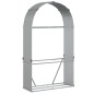 vidaXL Kaminholzunterstand Silbern 120x45x210 cm Verzinkter Stahl vidaXL Kaminholzunterstand Silbern 120x45x210 cm Verzinkter Stahl