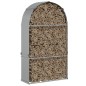 vidaXL Kaminholzunterstand Silbern 120x45x210 cm Verzinkter Stahl vidaXL Kaminholzunterstand Silbern 120x45x210 cm Verzinkter Stahl