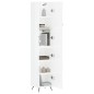 Highboard Hochglanz-Weiß 34,5x34x180 cm Holzwerkstoff Highboard Hochglanz-Weiß 34,5x34x180 cm Holzwerkstoff