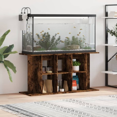 vidaXL Aquariumständer Räuchereiche 120x40x60 cm Holzwerkstoff