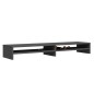 vidaXL Monitorständer Grau 100x24x13 cm Massivholz Kiefer vidaXL Monitorständer Grau 100x24x13 cm Massivholz Kiefer