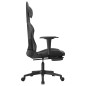 vidaXL Gaming-Stuhl mit Massage & Fußstütze Schwarz & Grau Kunstleder vidaXL Gaming-Stuhl mit Massage & Fußstütze Schwarz & Grau Kunstleder