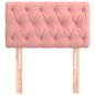 vidaXL Kopfteil Rosa 80x7x78/88 cm Samt