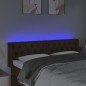 vidaXL LED Kopfteil Dunkelbraun 163x16x78/88 cm Stoff vidaXL LED Kopfteil Dunkelbraun 163x16x78/88 cm Stoff