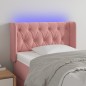vidaXL LED Kopfteil Rosa 83x16x78/88 cm Samt vidaXL LED Kopfteil Rosa 83x16x78/88 cm Samt