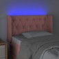 vidaXL LED Kopfteil Rosa 83x16x78/88 cm Samt vidaXL LED Kopfteil Rosa 83x16x78/88 cm Samt
