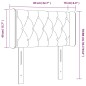 vidaXL LED Kopfteil Rosa 83x16x78/88 cm Samt vidaXL LED Kopfteil Rosa 83x16x78/88 cm Samt