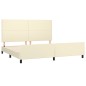 vidaXL Bettgestell mit Kopfteil Creme 200x200 cm Kunstleder vidaXL Bettgestell mit Kopfteil Creme 200x200 cm Kunstleder