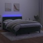 vidaXL Boxspringbett mit Matratze & LED Dunkelgrün 140x200 cm Samt vidaXL Boxspringbett mit Matratze & LED Dunkelgrün 140x200 cm Samt