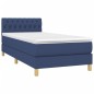 vidaXL Boxspringbett mit Matratze & LED Blau 80x200 cm Stoff vidaXL Boxspringbett mit Matratze & LED Blau 80x200 cm Stoff