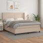 vidaXL Boxspringbett Matratze Cappuccino-Braun 160x200 cm Kunstleder vidaXL Boxspringbett Matratze Cappuccino-Braun 160x200 cm Kunstleder
