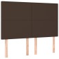 vidaXL Boxspringbett mit Matratze Braun 140x200 cm Kunstleder vidaXL Boxspringbett mit Matratze Braun 140x200 cm Kunstleder