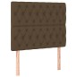 vidaXL Boxspringbett mit Matratze & LED Dunkelbraun 120x200 cm Stoff vidaXL Boxspringbett mit Matratze & LED Dunkelbraun 120x200 cm Stoff
